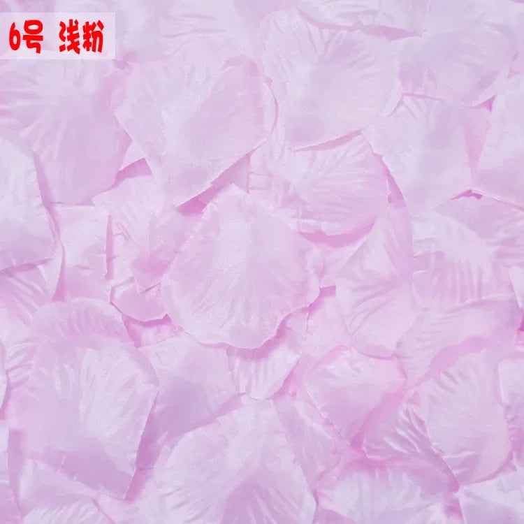 Pétales de Rose Artificiels en Tissu, coloris rose pâle
