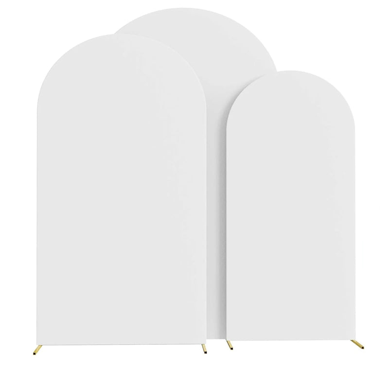 Housse d'Arche de Mariage en Spandex, coloris blanc