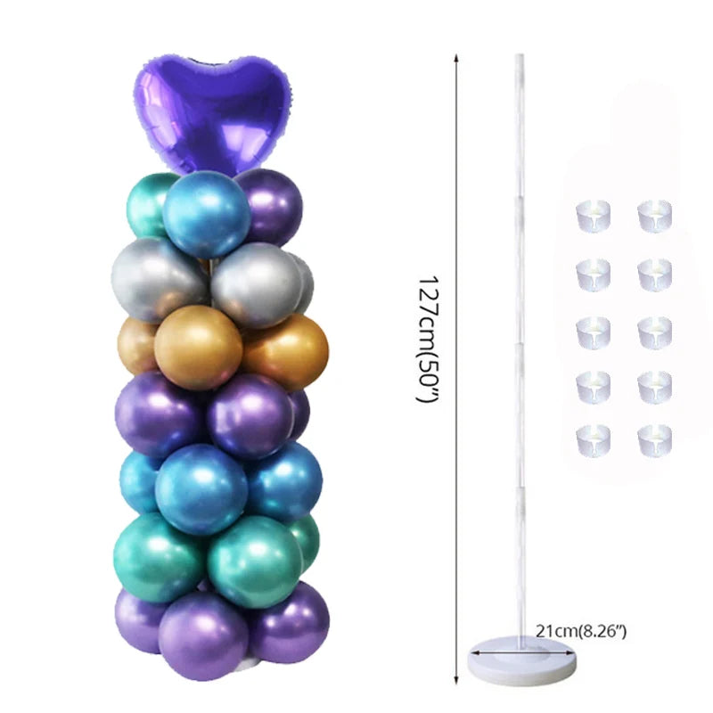 Support de Ballons sur Pied, Colonne ou Cercle, colonne de 127 cm, 1 pièce