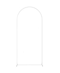 Arche de Mariage Arrondie en Métal, Blanche ou Dorée, coloris blanc