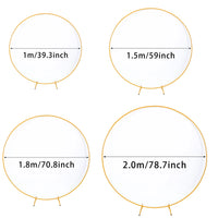 Structure Arche Ballon Cercle Doré ou Blanc, vue complémentaire 6