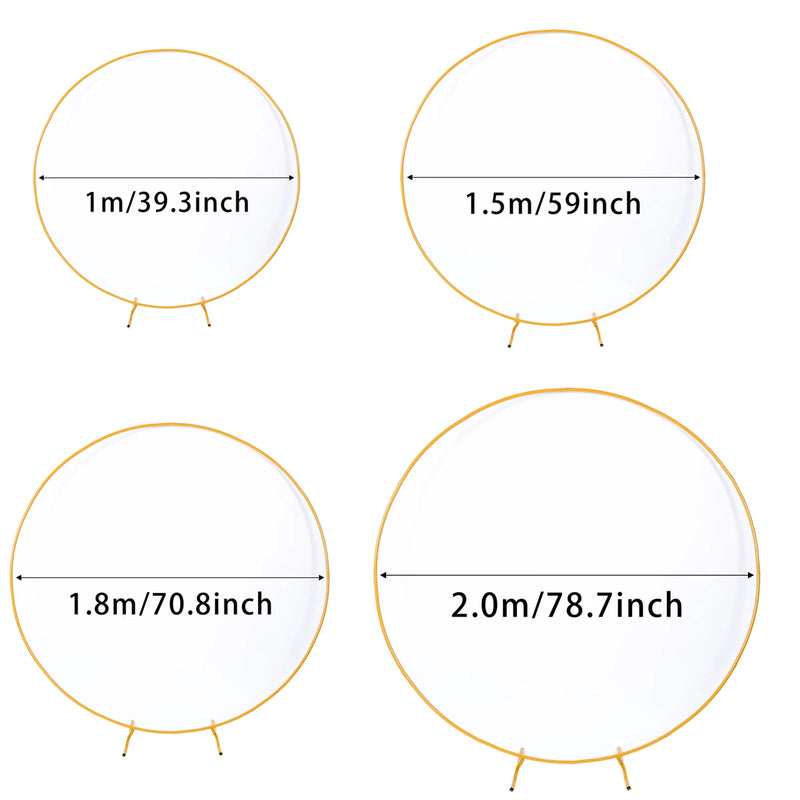 Structure Arche Ballon Cercle Doré ou Blanc, vue complémentaire 6