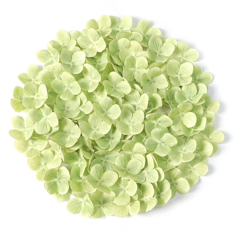 Pétales d'Hortensia Artificiels en Soie 4,5 cm, Lot de 50 à 200, 11 Coloris