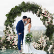Arche de Mariage Ronde Dorée Démontable en Métal, 150 à 250 cm