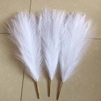 Pampa Artificielle pour Mariage Bohème, Tige de 45 cm, coloris blanc