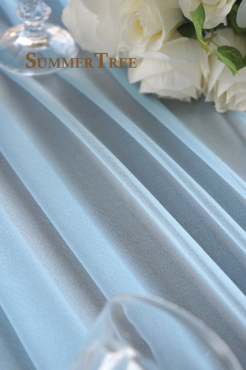 Voilage pour Arche de Mariage en 20 Coloris, coloris bleu clair