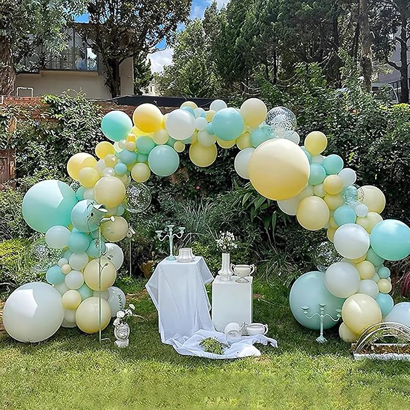 Structure Arche Ballon Blanche à Poches d'Eau, 300 × 270 cm, vue complémentaire 4