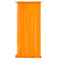 Voilage Mousseline Sans Plis pour Arche de Mariage, coloris orange vif