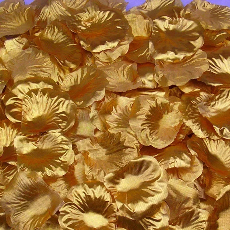 Pétales de Rose Artificiels, coloris doré
