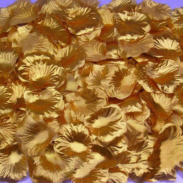 Pétales de Rose Artificiels, coloris doré