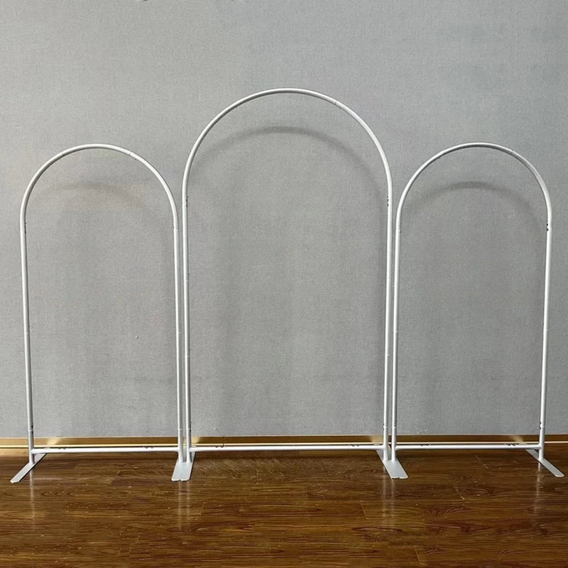 Arche de Mariage en Aluminium Dorée ou Argentée, Cintrée ou Asymétrique
