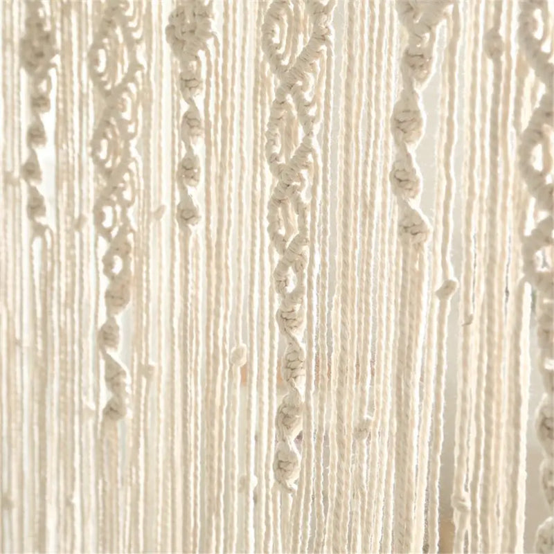 Rideau en Macramé Bohème pour Porte et Fond de Mariage, 6 Tailles de 90 à 130 cm
