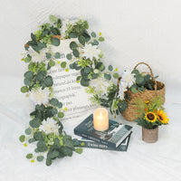 Guirlande d'Eucalyptus avec Fleurs pour Arche, vue complémentaire 5