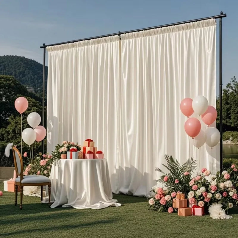 Rideau Satin Brillant pour Fond de Cérémonie, 140 cm de Large, vue complémentaire 5
