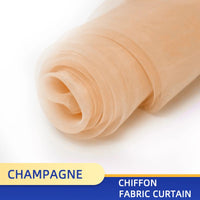 Voilage Mariage Translucide en Polyester, 160 cm de Large, coloris champagne