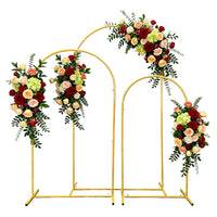 Arche de Mariage Arrondie en Métal Doré, 120 à 220 cm, vue complémentaire 2