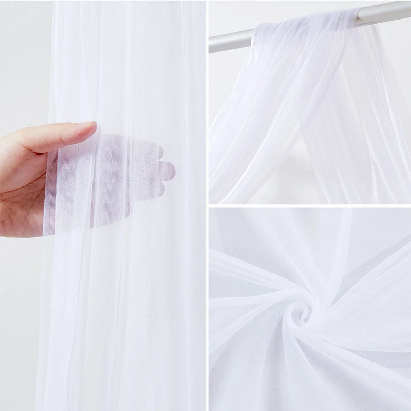 Voilage Tulle Semi-Transparent pour Arche de Mariage, 13 Coloris, 6 Tailles