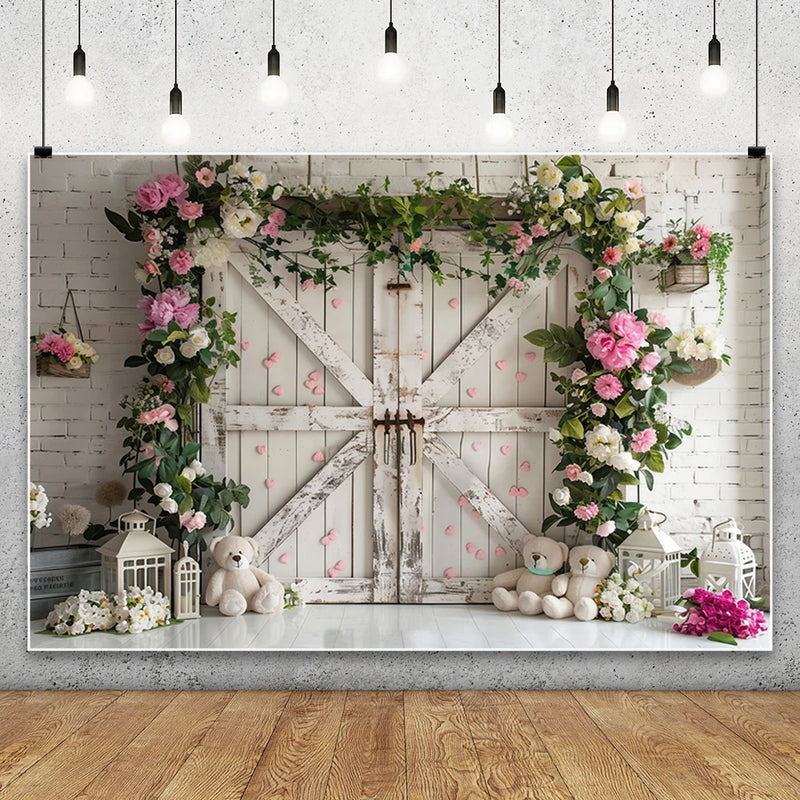 Toile de Fond Florale pour Photocall Mariage, vue complémentaire 3
