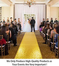 Tapis d'allée de mariage à paillettes, 3 à 6 m