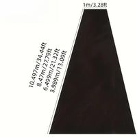 Tapis d'Allée Noir de Mariage en Polyester, 100 cm, 3 à 15 m
