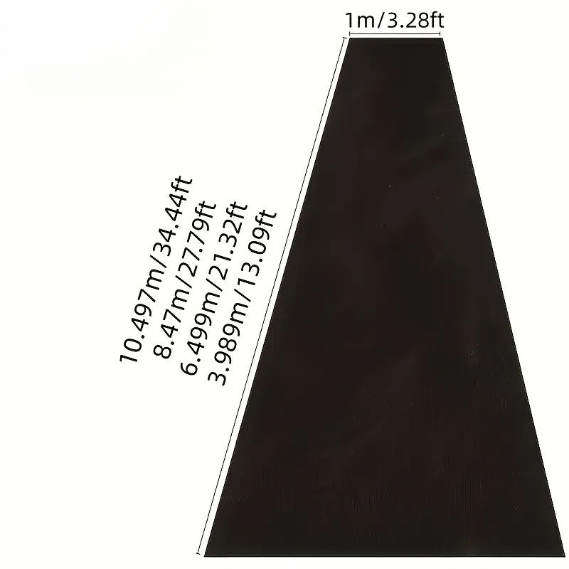 Tapis d'Allée Noir de Mariage en Polyester, 100 cm, 3 à 15 m