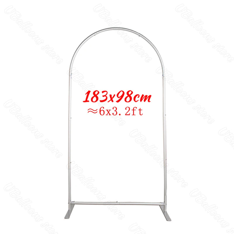 Arche de Mariage en Aluminium Argenté, 3 Tailles de 152 à 213 cm, Housses en Option