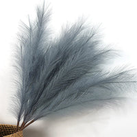 Herbe de la Pampa Artificielle, 90 ou 120 cm, coloris gris ardoise, longueur 120 cm