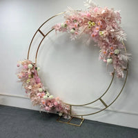 Arche de Mariage Ronde Dorée Double Cercle, 200 cm de Diamètre, vue complémentaire 2