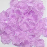 Pétales de Rose Artificiels en Tissu, coloris rose lilas