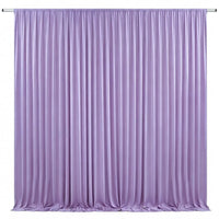 Toile de fond de mariage extensible à poche à tringle, coloris lilas