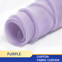 Voilage Mariage Translucide en Polyester, 160 cm de Large, coloris lilas