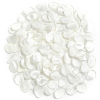 Pétales de Rose Satinés Artificiels, coloris blanc