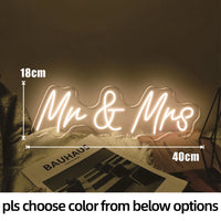 Néon Mariage Mural, 10 Phrases dont « Better Together », 11 Couleurs