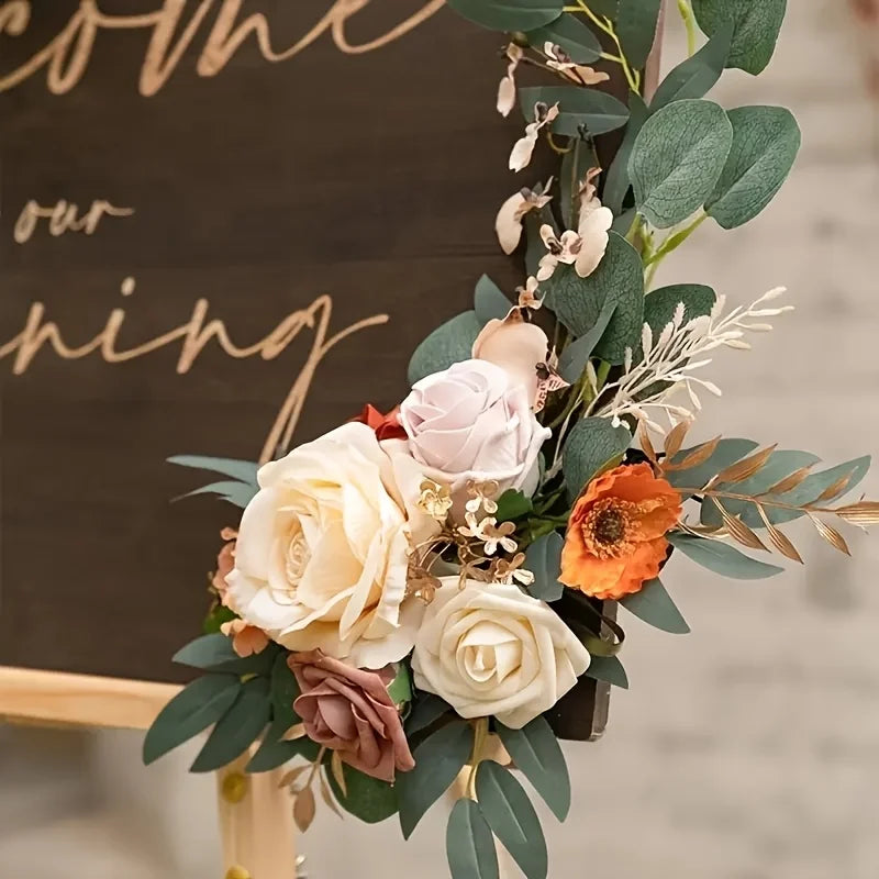 Duo de Compositions Florales pour Arche de Mariage, Terracotta, vue complémentaire 2