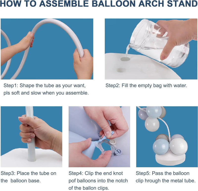 Structure Arche Ballon Souple Blanche ou Dorée, vue complémentaire 4