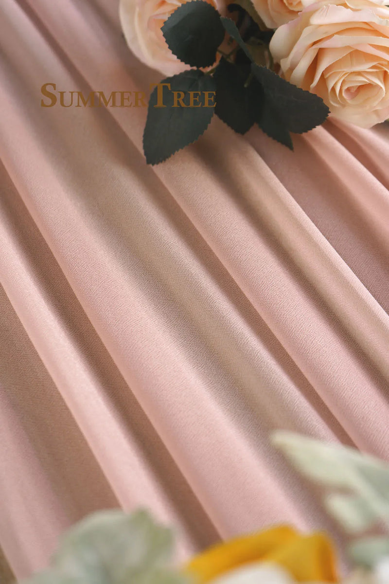 Voilage pour Arche de Mariage en 20 Coloris, coloris rose poudré