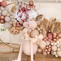 Kit Arche de Ballons Rose Poudré, Pêche et Or, vue complémentaire 6