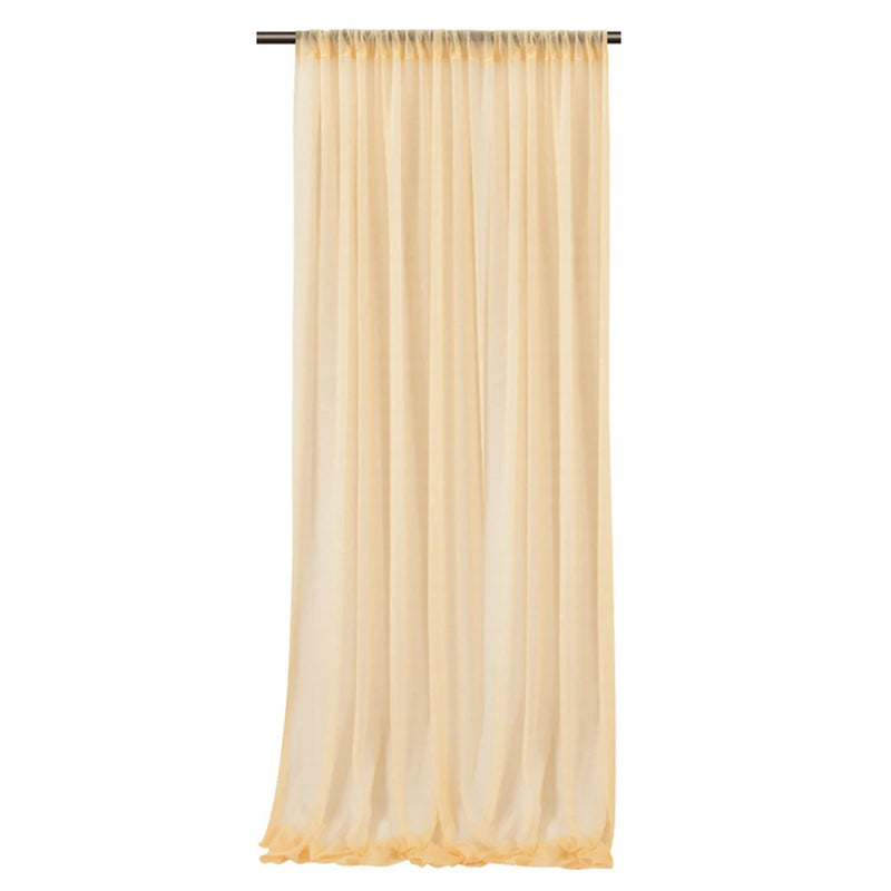 Voilage Mousseline Sans Plis pour Arche de Mariage, coloris beige