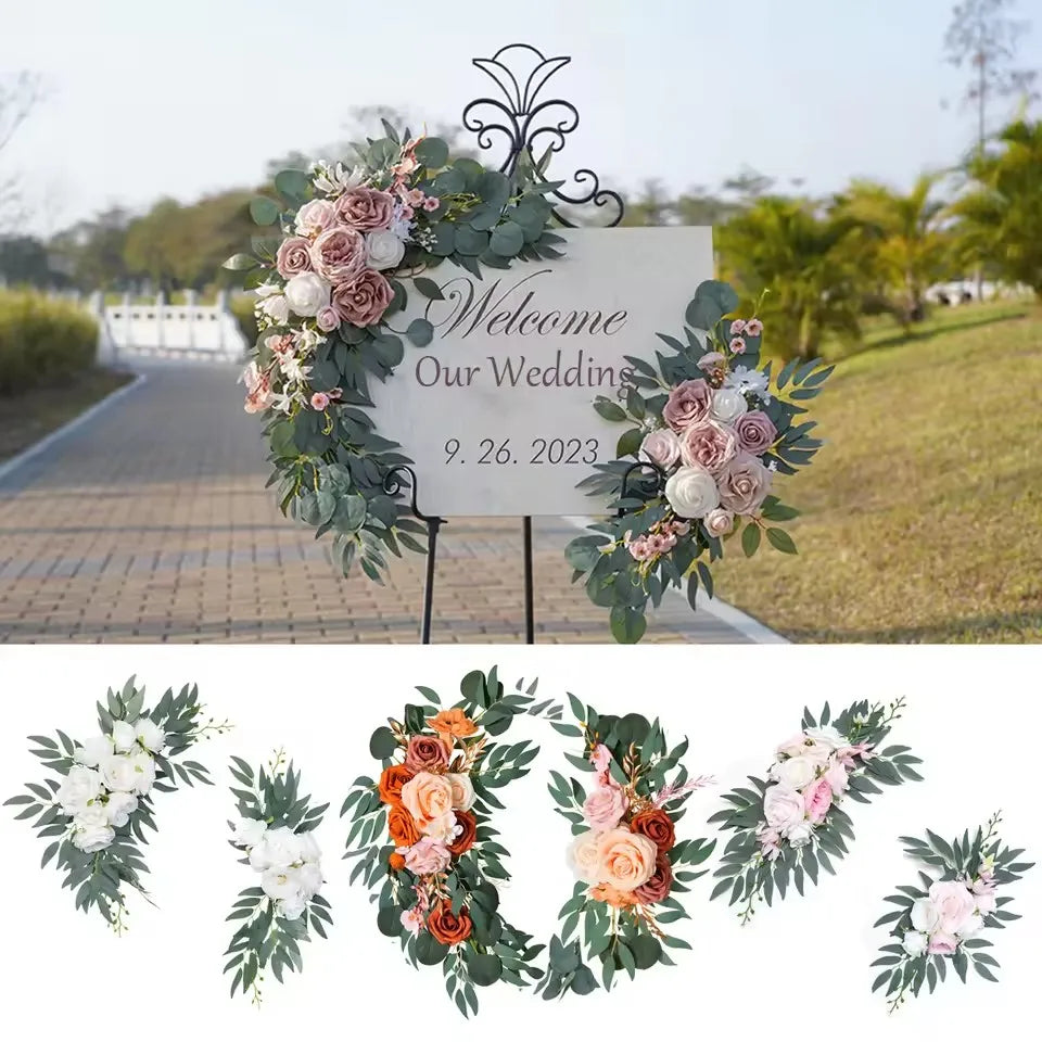 Fleurs pour Arche de Mariage, vue d'ensemble
