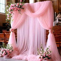 Voilage Arche de Mariage Transparent, 75 cm × 6 m, vue complémentaire 2