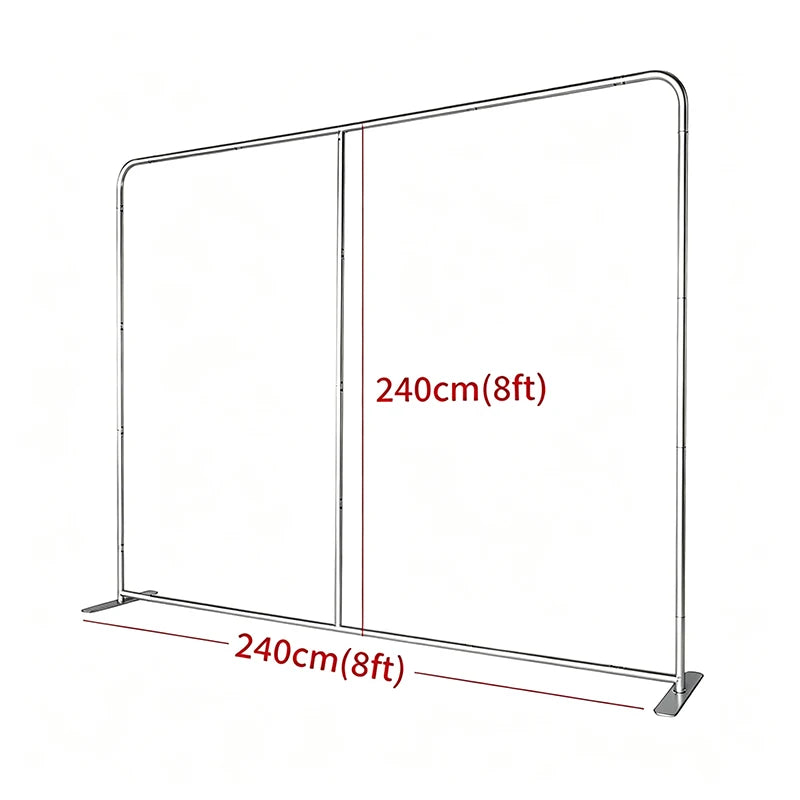Fond de Photocall Double Face en Aluminium, 243 x 243 cm, 20 Motifs Recto Verso
