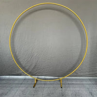 Arche de Mariage Ronde en Fer, Deux Pieds ou Base Rectangulaire, 100 à 250 cm