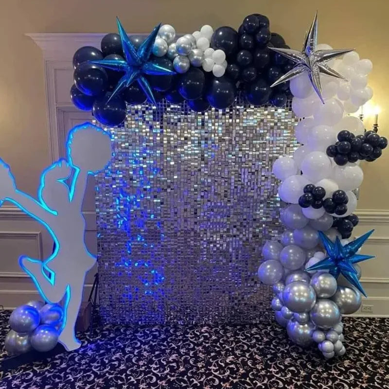 Fond de Mariage en Panneaux de Sequins Carrés, vue complémentaire 3