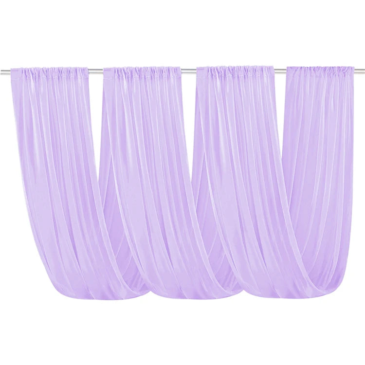 Voilage Mariage Plafond en Mousseline, coloris lilas