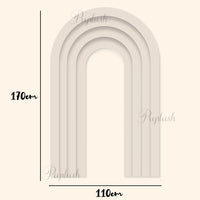 Panneau d'Arche Dégradé en Carton Rigide, 170 × 110 cm, 8 Coloris