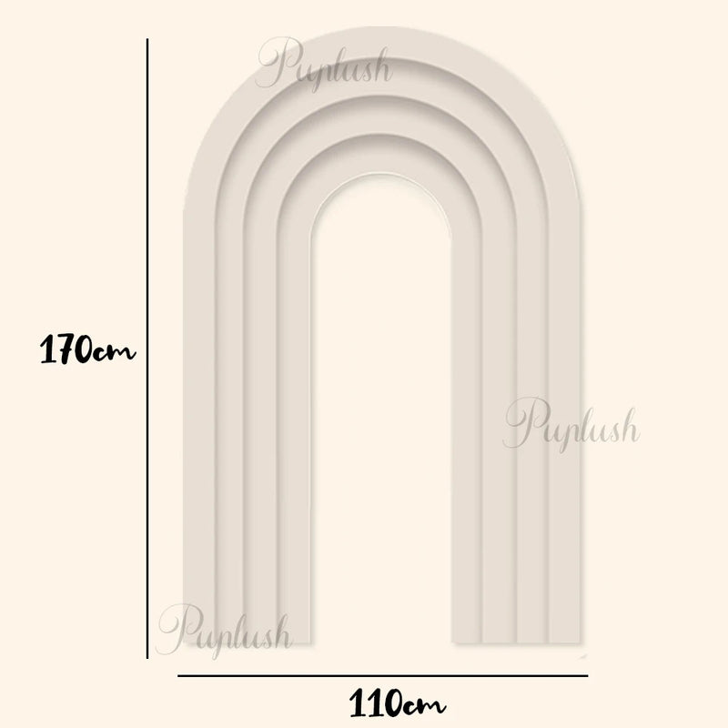 Panneau d'Arche Dégradé en Carton Rigide, 170 × 110 cm, 8 Coloris