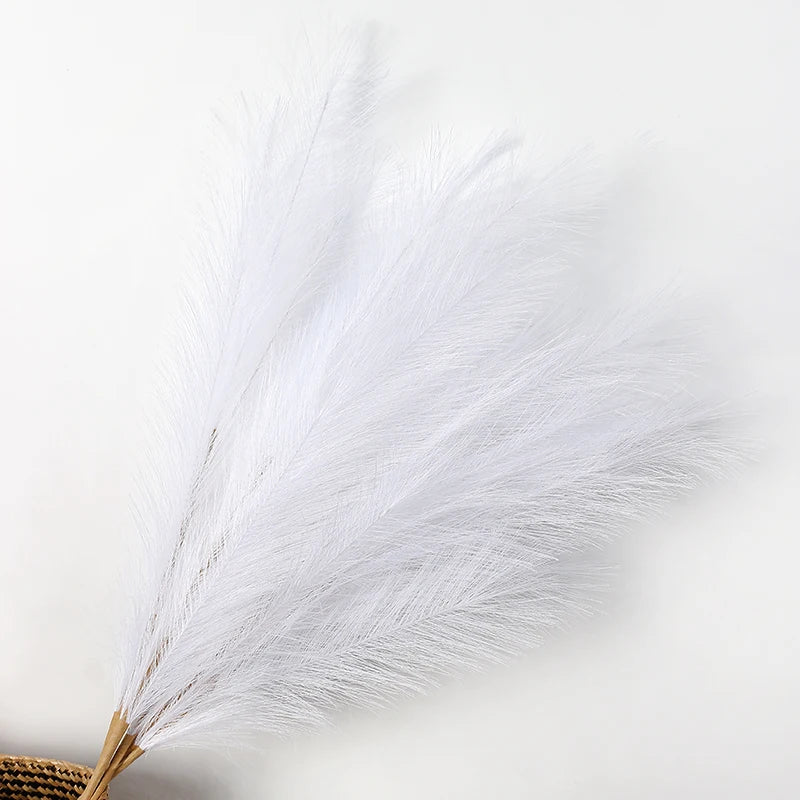 Herbe de la Pampa Artificielle, 90 ou 120 cm, coloris blanc