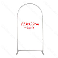 Arche de Mariage en Aluminium Argenté, 3 Tailles de 152 à 213 cm, Housses en Option
