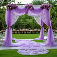 Voilage Tulle Semi-Transparent pour Arche de Mariage, 13 Coloris, 6 Tailles