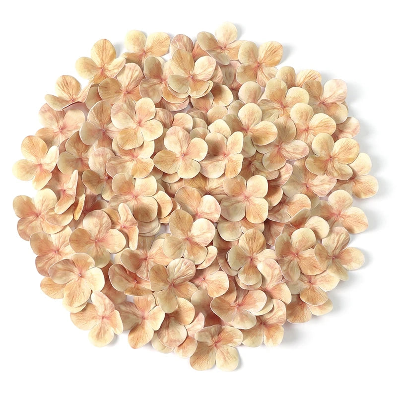 Pétales d'Hortensia Artificiels en Soie 4,5 cm, Lot de 50 à 200, 11 Coloris